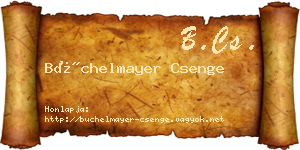Büchelmayer Csenge névjegykártya